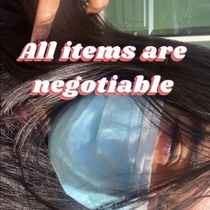 All items are negotiable